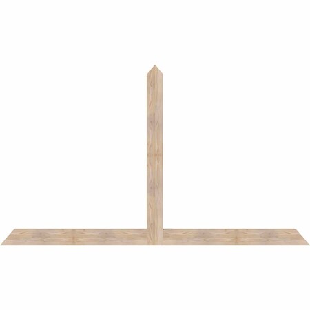 Ekena Millwork Portland Smooth Timber Gable Bracket, Douglas Fir, 108"W x 63"H x 5 1/2"D x 5 1/2"F, 14/12 Pitch GBW108X63X0606POR00SDF